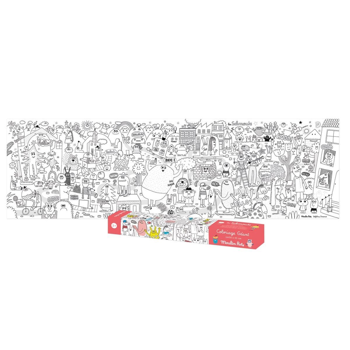 Moulin Roty Giant Coloring Poster