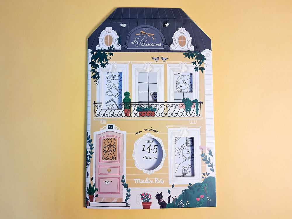 Moulin Roty Parisian Girl Coloring Book with Stickers (145 pieces)