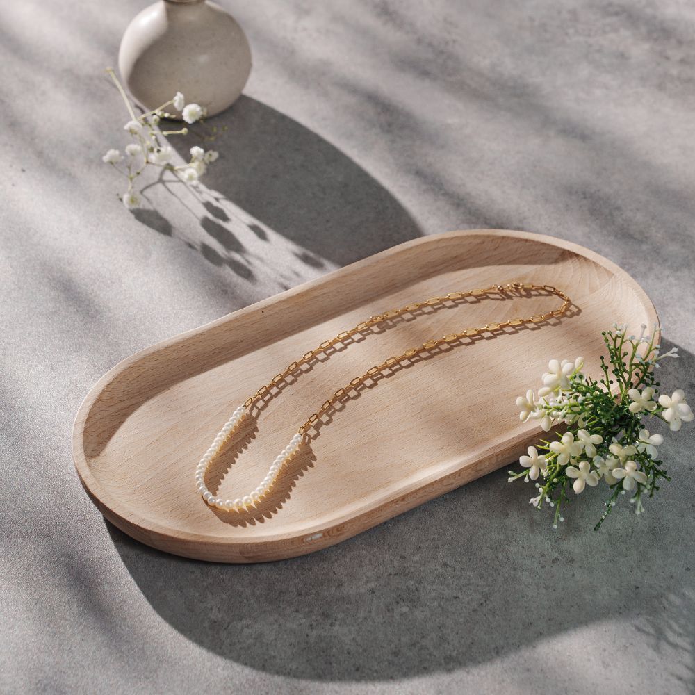 Endro ACC Demi-lune Pearl Necklace