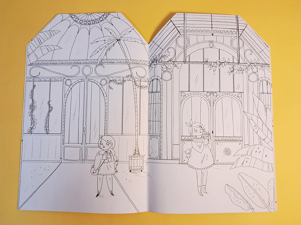 Moulin Roty Parisian Girl Coloring Book with Stickers (145 pieces)
