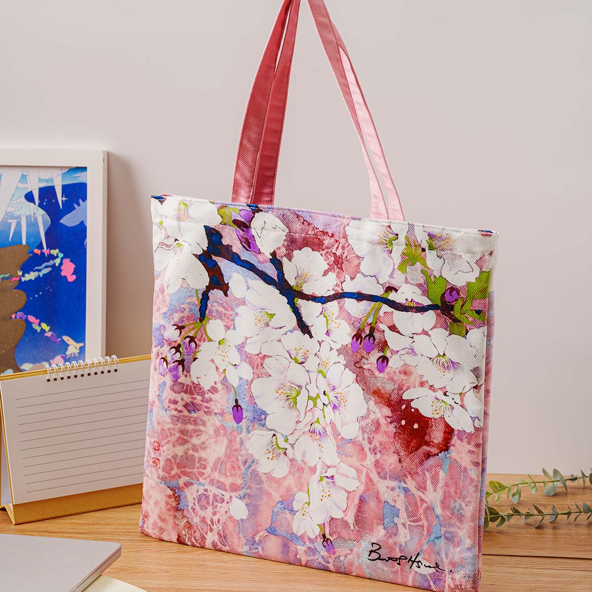 Beatrice Hsiao Early Sakura Series – Zippered Tote Bag