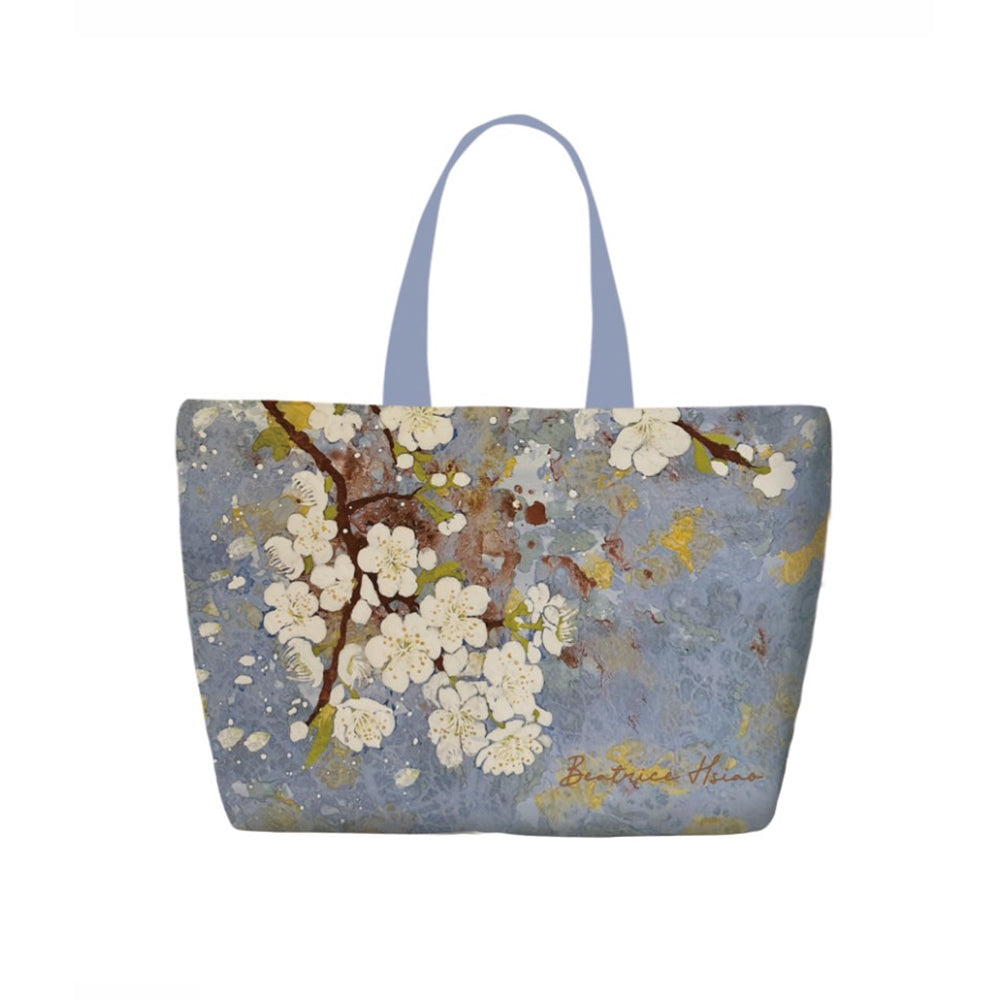 Beatrice Hsiao Flower Heart – Zippered Tote Bag