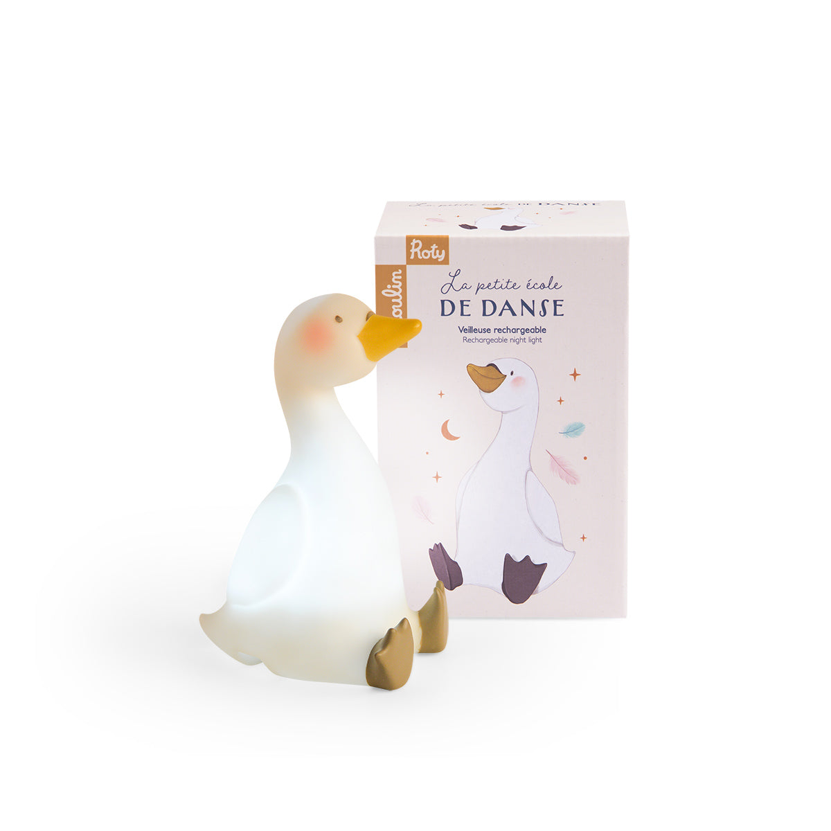 Moulin Roty The Little Dance School Swan Night Light (USB)