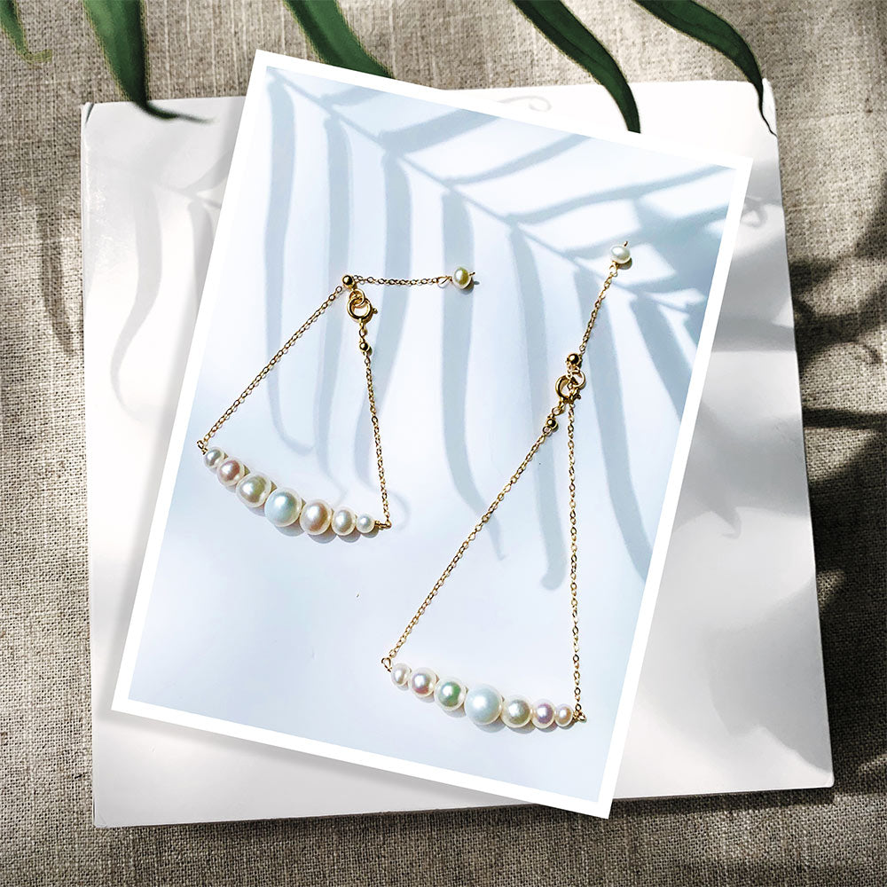 Endro ACC【Mommy & Girl】Smiley Pearl Bracelet