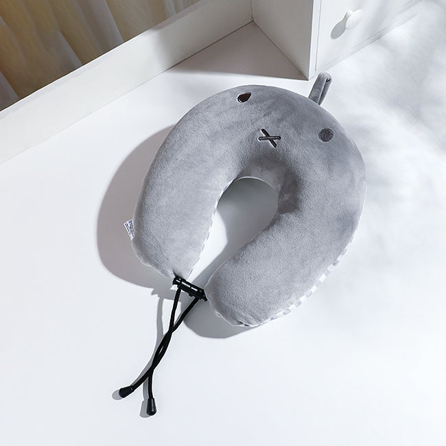 VIPO x MIFFY หมอนรองคอ 2-in-1 (พลิกเปลี่ยนทรงได้) - สีเทา