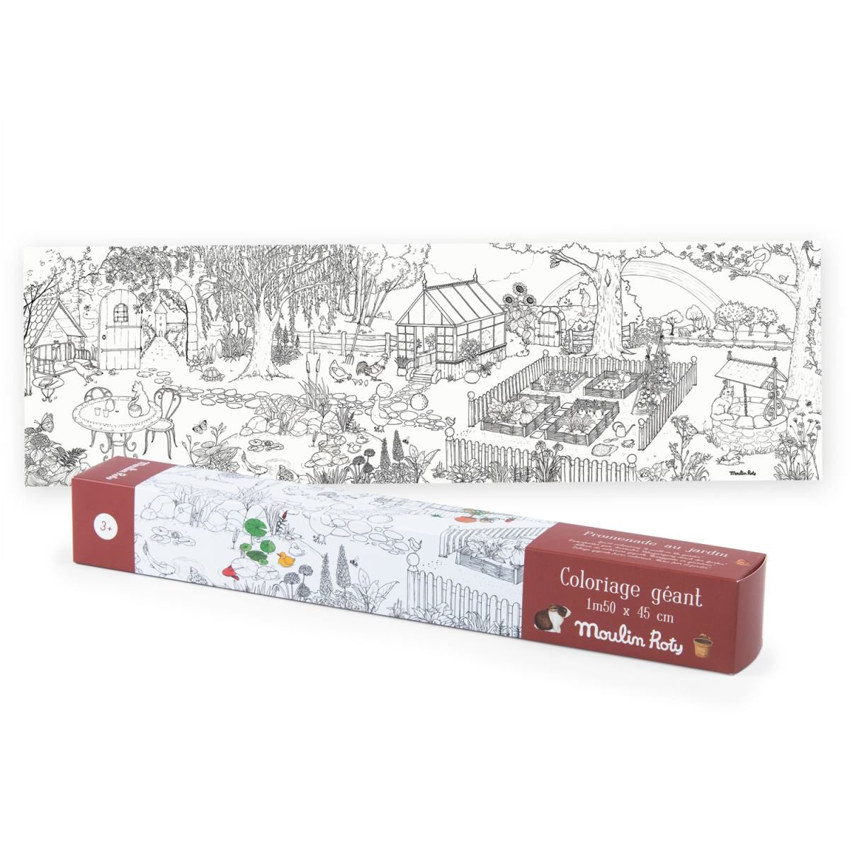 Moulin Roty Giant Coloring Poster