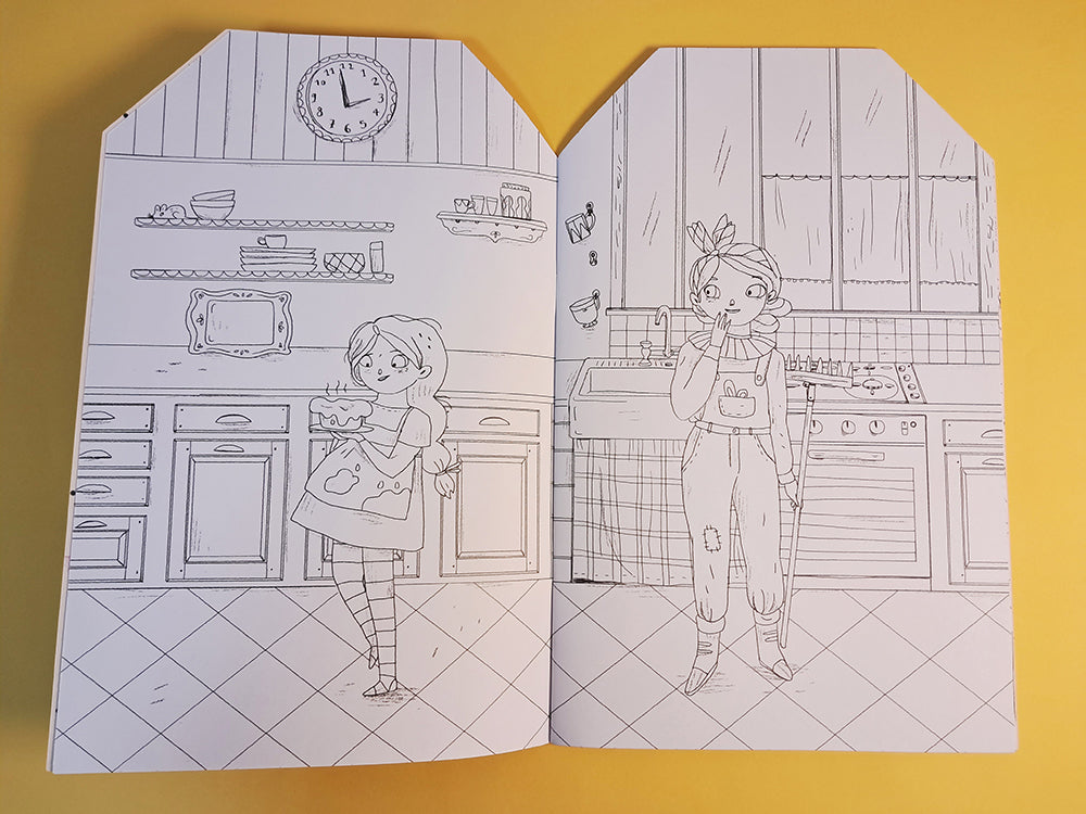 Moulin Roty Parisian Girl Coloring Book with Stickers (145 pieces)