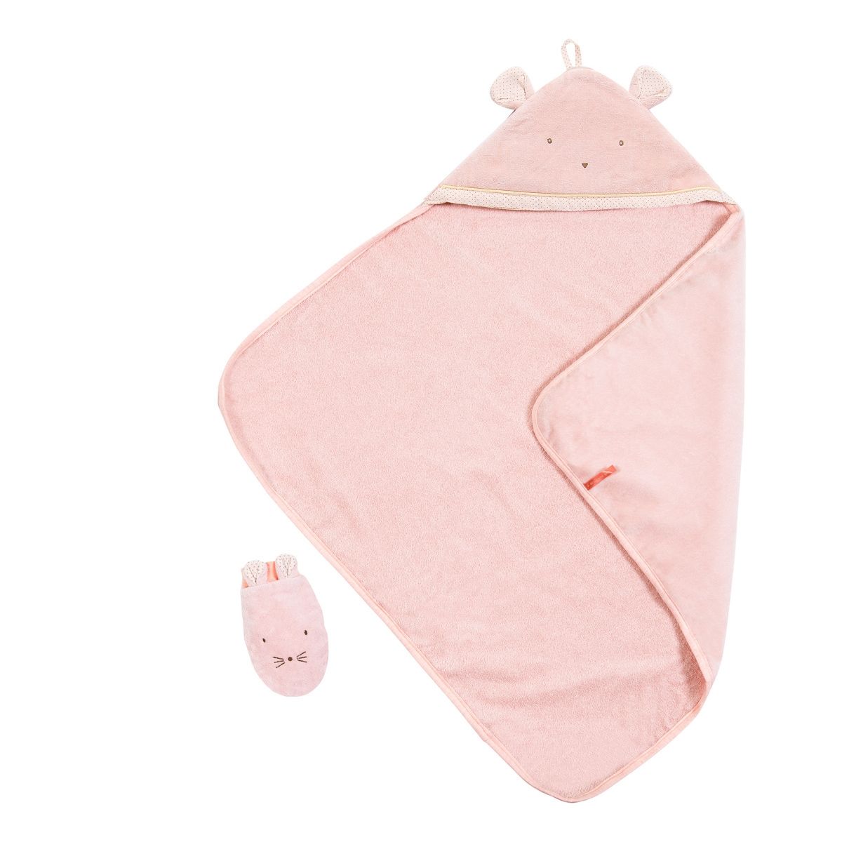 Moulin Roty Magic Mouse - Bath Mitt and Towel Set