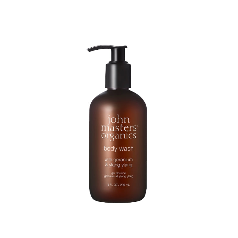 John Masters Organics Body Wash with geranium & ylang ylang 236ml