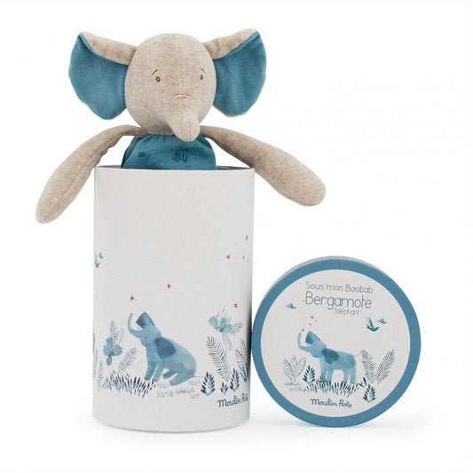 Moulin Roty Elephant doll gift set