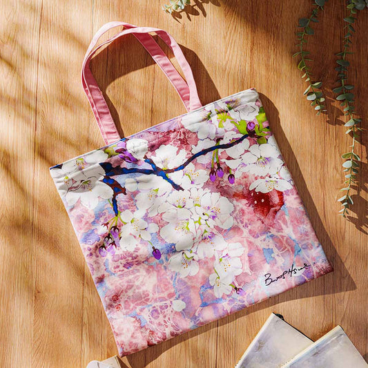 Beatrice Hsiao Early Sakura Series – Zippered Tote Bag