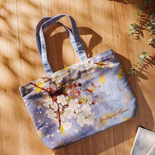 Beatrice Hsiao Flower Heart – Zippered Tote Bag