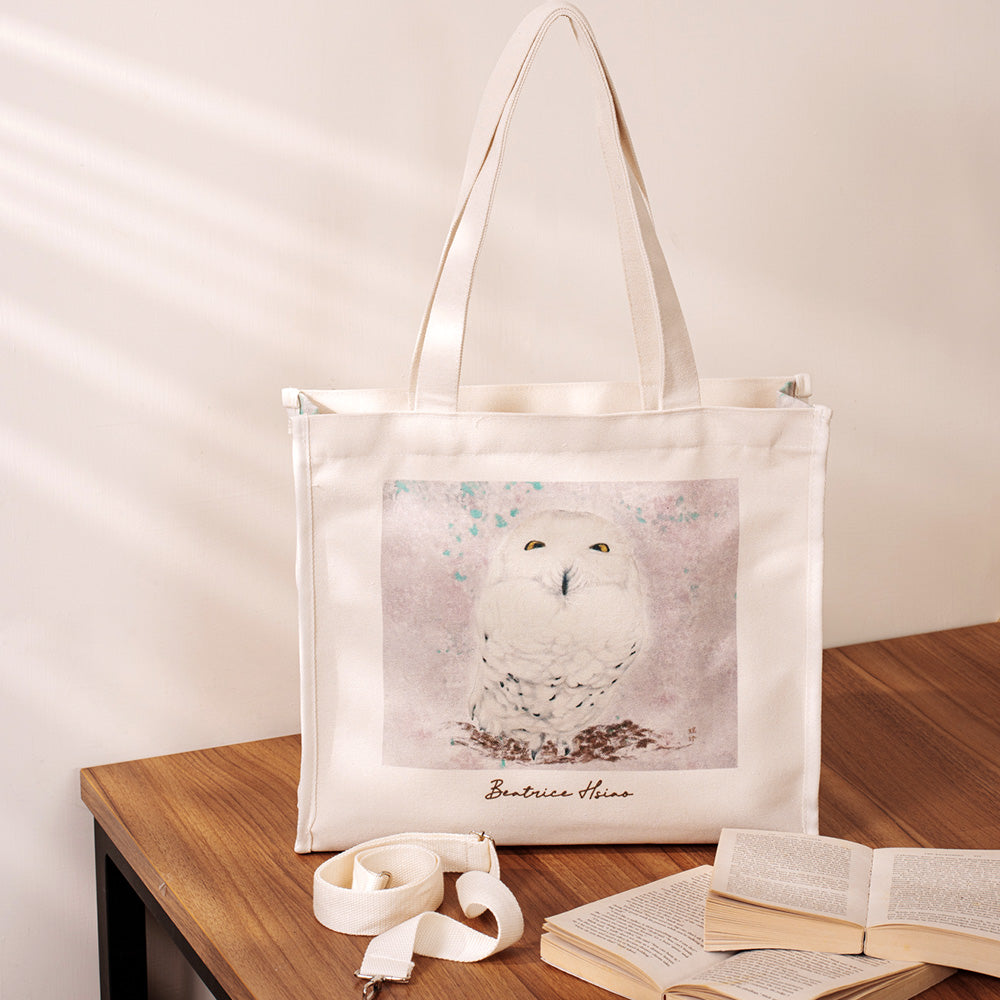 Beatrice Hsiao Snowy Owl – Canvas Tote Bag