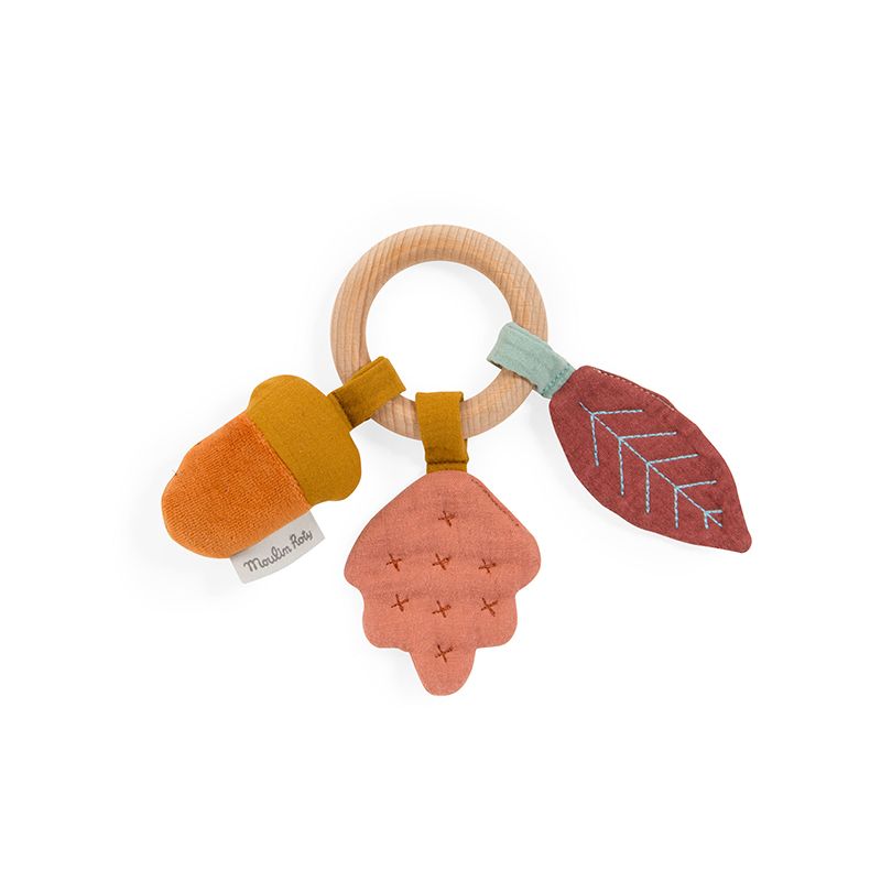 Moulin Roty Oak Tree Ring Rattle