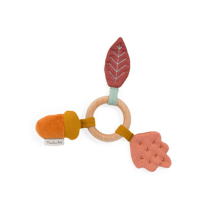 Moulin Roty Oak Tree Ring Rattle
