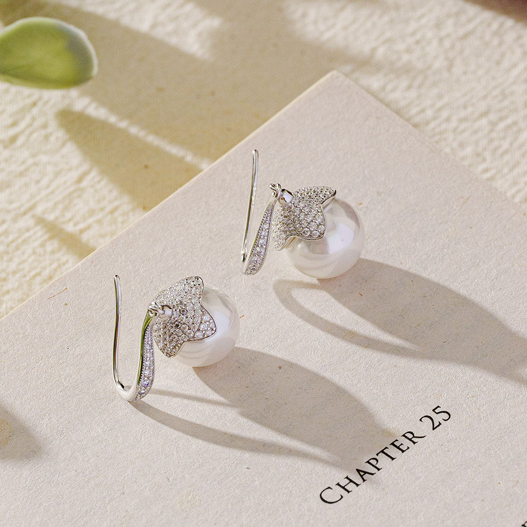 Endro ACC Dream Pearl Earrings-White