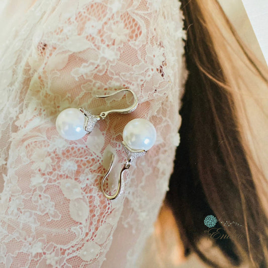 Endro ACC Dream Pearl Earrings-White