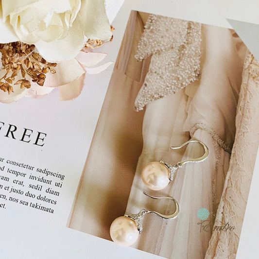 Endro ACC Dream Pearl Earrings-Pale Beige