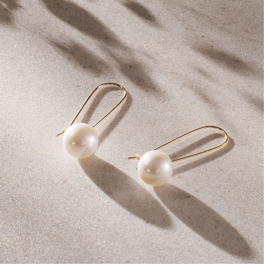 Endro ACC Long Dangle Pearl Earrings