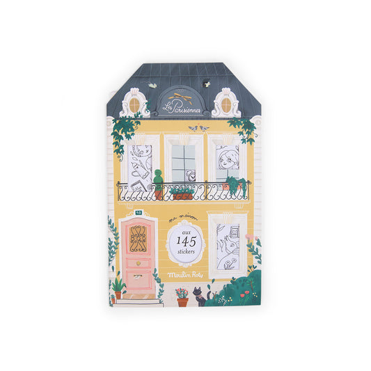 Moulin Roty Parisian Girl Coloring Book with Stickers (145 pieces)