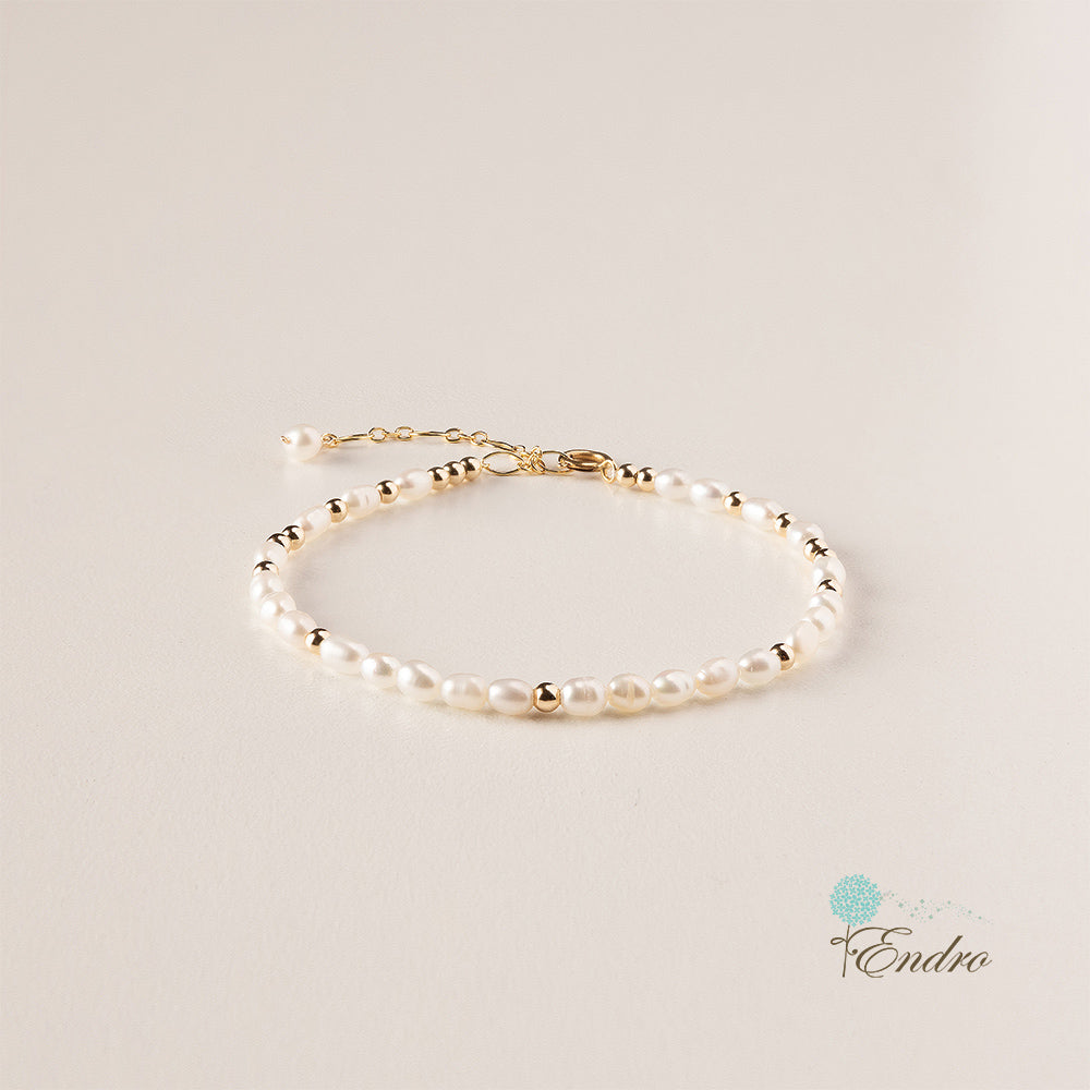 Endro ACC【Mommy & Girl】Shadow in Bloom Pearl Bracelet