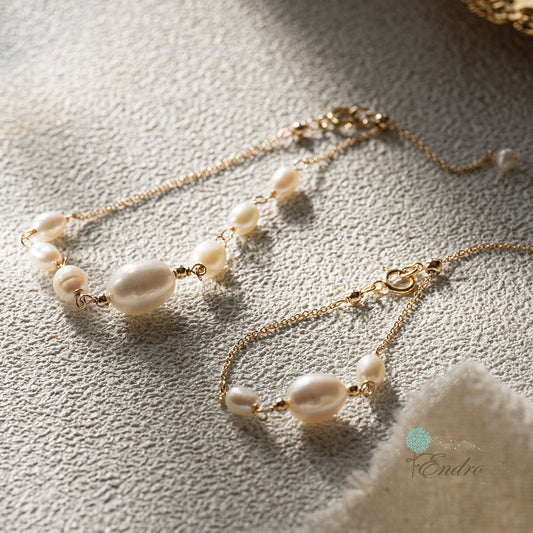 Endro ACC【Mommy & Girl】Famillie Pearl Bracelet
