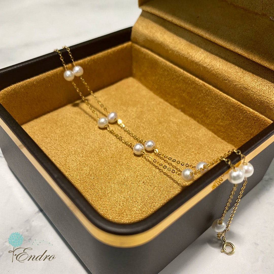 Endro ACC Star of Love Double Strand Pearl Bracelet