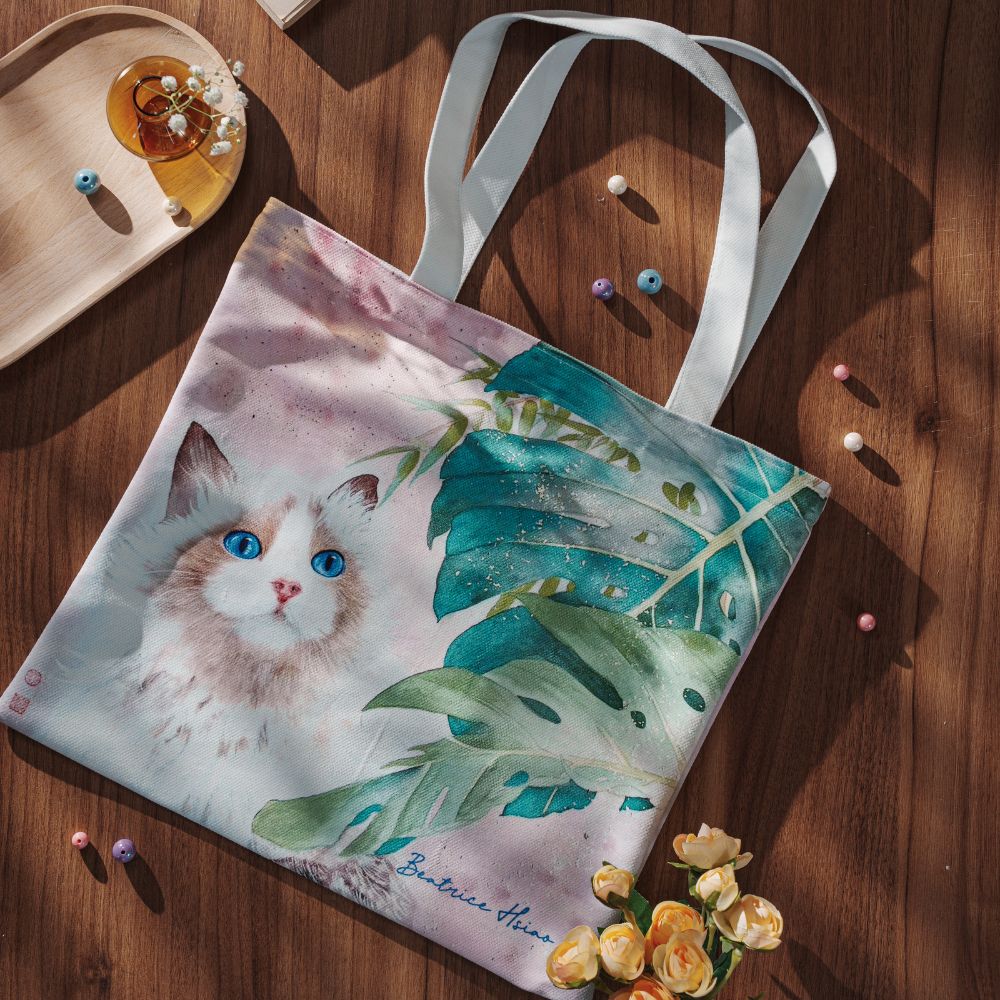 Beatrice Hsiao Cat Days – Zippered Tote Bag(M)