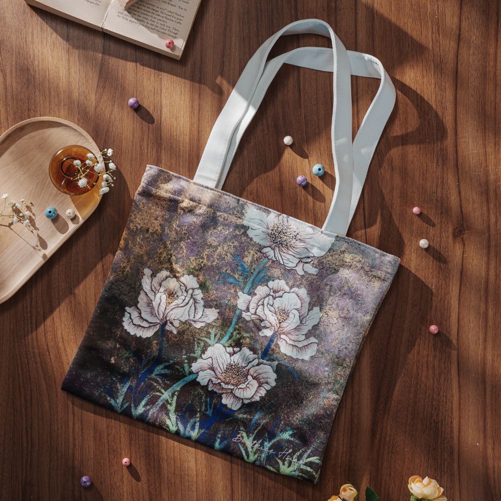 Beatrice Hsiao Romantic French Bloom – Zippered Tote Bag(S)