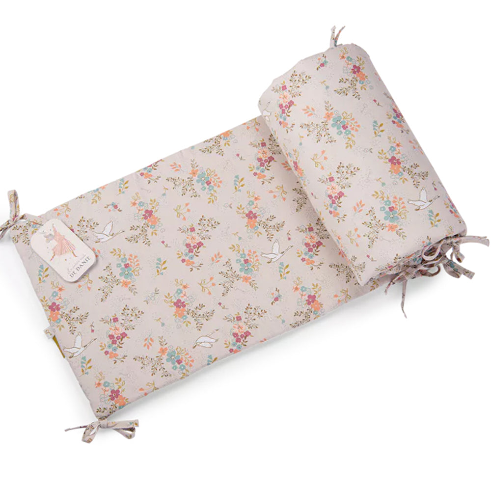 Moulin Roty ผ้ากันกระแทกขอบเตียงลายดอกไม้ (คอลเลกชัน La petite école de danse)