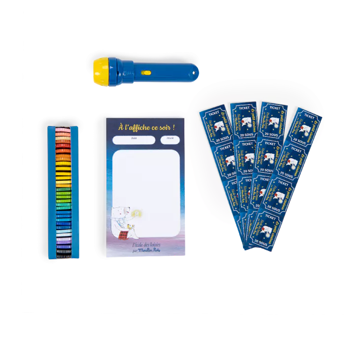 Moulin Roty Storybook Torch Theater Set – Flagship Edition (Polar Bear)